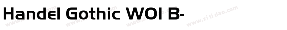 Handel Gothic W01 B字体转换